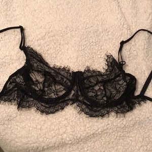 Black Lacey Lingerie Bra
